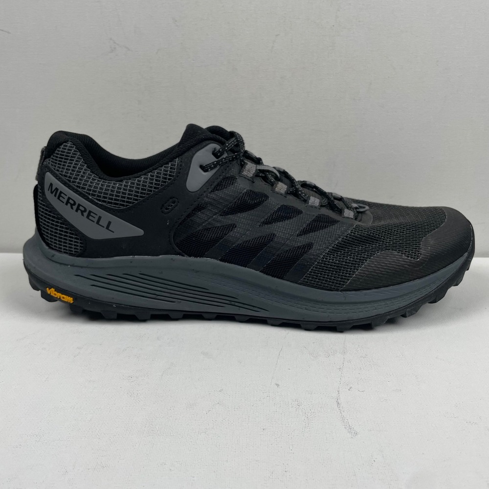 Merrell Nova 3 Trail Running Shoe Hiking Sneakers Black Gray - Mens Size 13